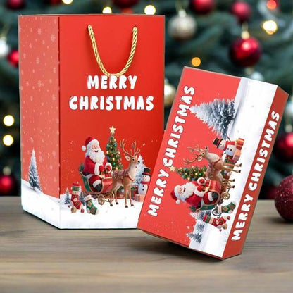 🎅Boîte cadeau de Noël pliable et rebondissante unique🎄