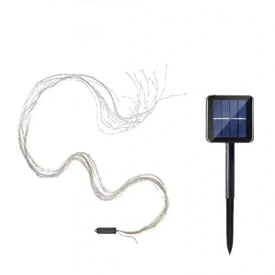 Guirlande Lumineuse en Forme de Liane à Énergie Solaire et à Piles