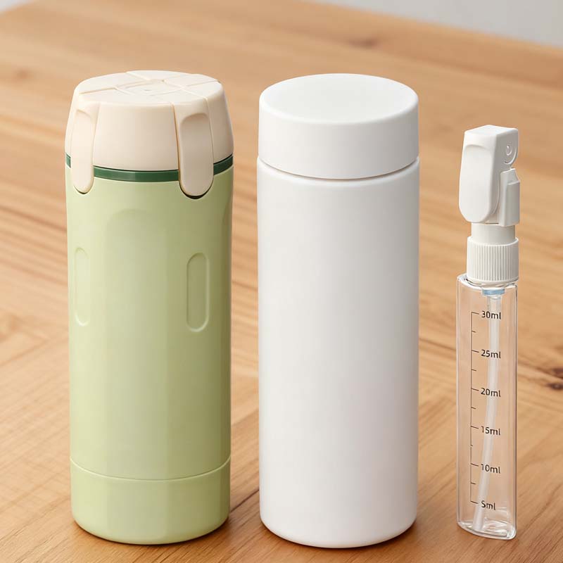📢📢50 % de réduction ! 🧳Flacons distributeurs rechargeables 4 en 1 pour le voyage – Compact, étanche & ultra-pratique ✈️🧴