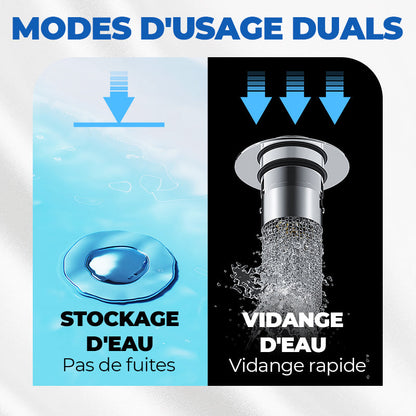 🚰 ACHETEZ 1 - RECEVEZ 1 GRATUIT ! ✨ Filtre de Vidange d'Évier Universel - Retient les Déchets sans Bloquer l'Eau, Installation Facile et Nettoyage Rapide 🛠️📦