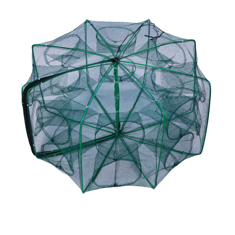 Filet de pêche renforcé auto-pliable