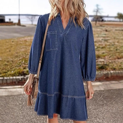 🎉Ventes spéciales de cette semaine - 50% de réduction✨Robe en denim décontractée pour femmes