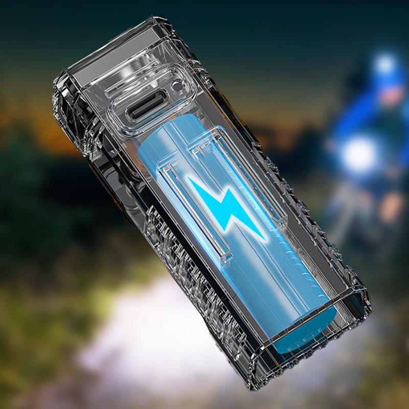 Phare avant rechargeable étanche pour vélo avec clip