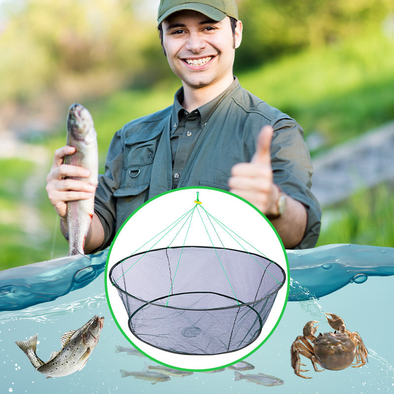 🎣Filet de pêche pliable portable avec corde