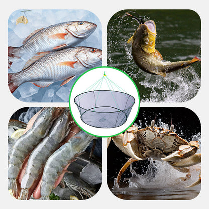 🎣Filet de pêche pliable portable avec corde