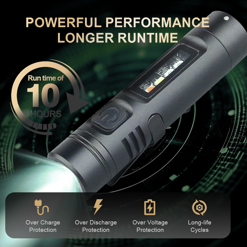 🔥Stock limité disponible 50 % DE RÉDUCTION🔥💥Mini lampe torche multifonctionnelle en alliage d'aluminium