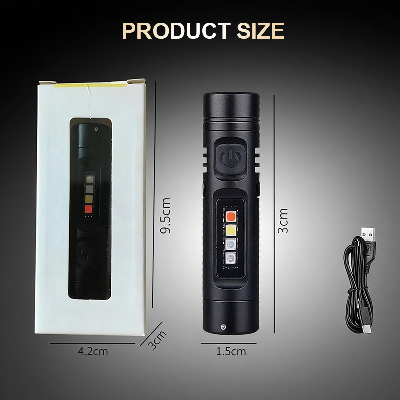 🔥Stock limité disponible 50 % DE RÉDUCTION🔥💥Mini lampe torche multifonctionnelle en alliage d'aluminium