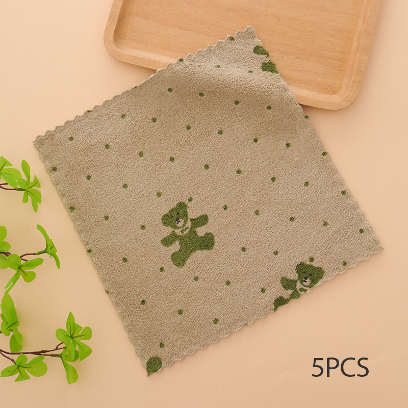 Lot de 5 chiffons en corail polaire pour la vaisselle