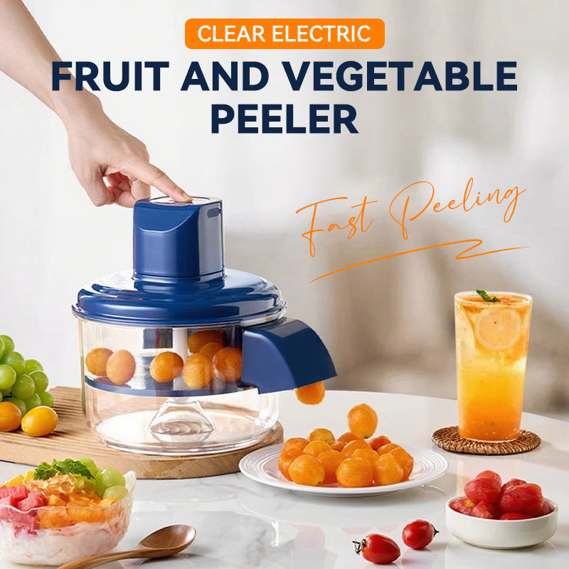 ⏳Spécial à durée limitée⏰Éplucheur électrique transparent pour fruits et légumes🍇🧄