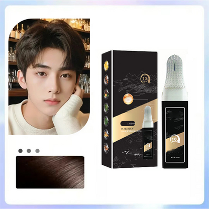 Peigne de teinture capillaire pratique 2 en 1 pour cheveux gris