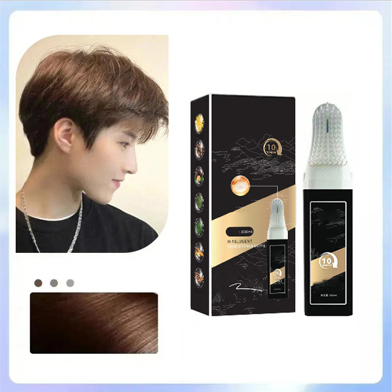 Peigne de teinture capillaire pratique 2 en 1 pour cheveux gris