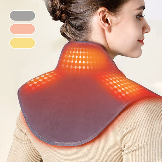 💆‍♀️ 50% DE RÉDUCTION ! ✨ Coussin Chauffant pour Cou et Épaules - Massage Vibrant et Chaleur Apaisante, Léger et Portable pour Maison/Bureau 🏠📦