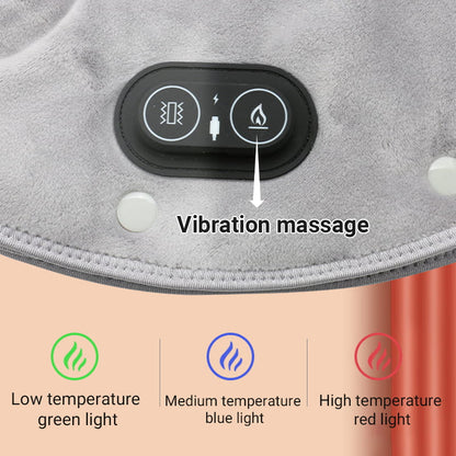 💆‍♀️ 50% DE RÉDUCTION ! ✨ Coussin Chauffant pour Cou et Épaules - Massage Vibrant et Chaleur Apaisante, Léger et Portable pour Maison/Bureau 🏠📦