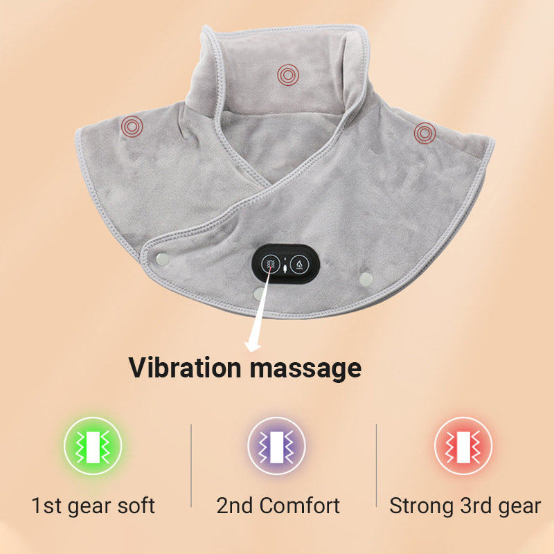 💆‍♀️ 50% DE RÉDUCTION ! ✨ Coussin Chauffant pour Cou et Épaules - Massage Vibrant et Chaleur Apaisante, Léger et Portable pour Maison/Bureau 🏠📦