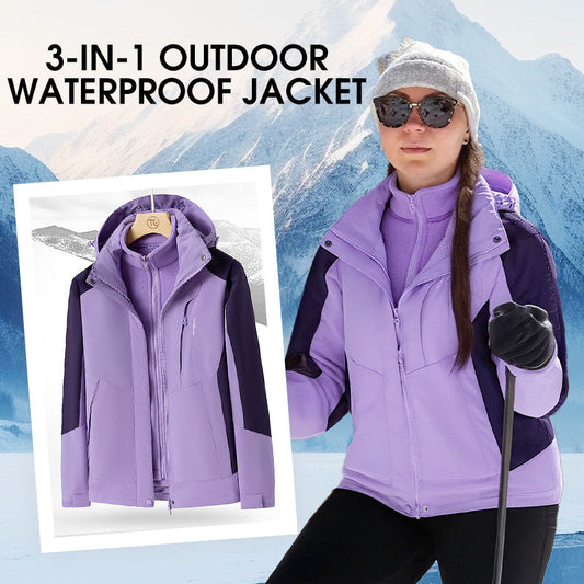 Veste Extérieure 3-en-1 Imperméable