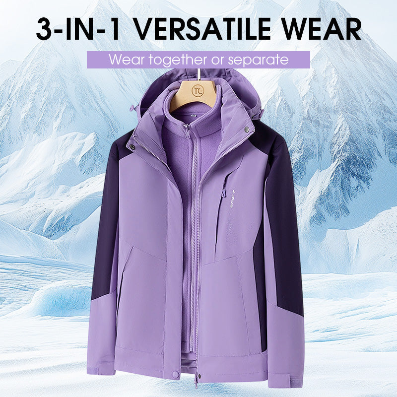 Veste Extérieure 3-en-1 Imperméable