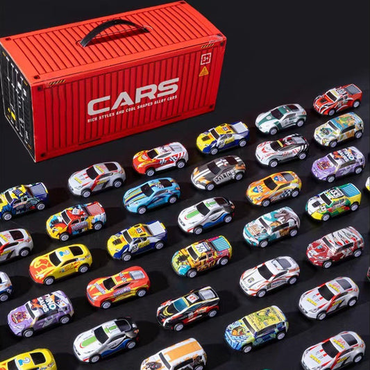 🎅Offre spéciale Noël 50 % DE RÉDUCTION🎁24/48 mini-wagons à moteur avec garage intégré