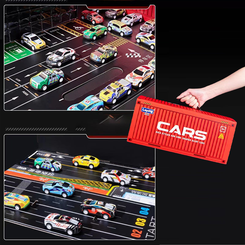 🎅Offre spéciale Noël 50 % DE RÉDUCTION🎁24/48 mini-wagons à moteur avec garage intégré