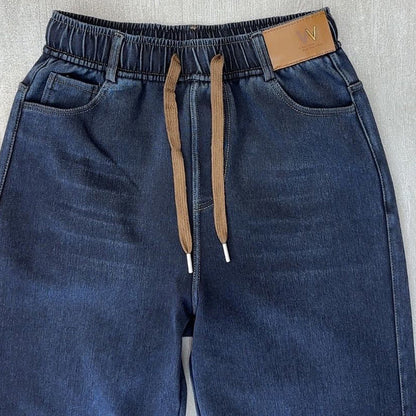 👖 60% OFF LIMITÉ! ✨ Jean Droit Femme à Ceinture Élastique - Coupe Adjustable pour un Confort Parfait et Style Moderne 🌟🛍️