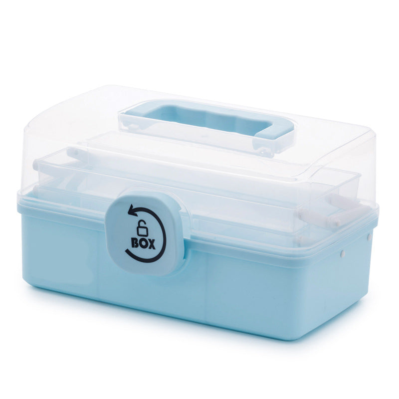 Boîte à médicaments familiale multi-étages grande capacité