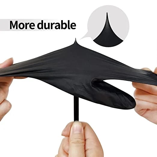 Gants jetables en nitrile antidérapants et anti-rayures