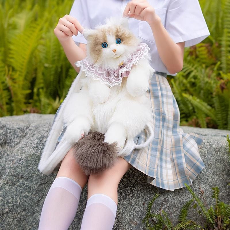 📢📢50% DE RÉDUCTION !!!✨Sac à dos en peluche avec chat mignon