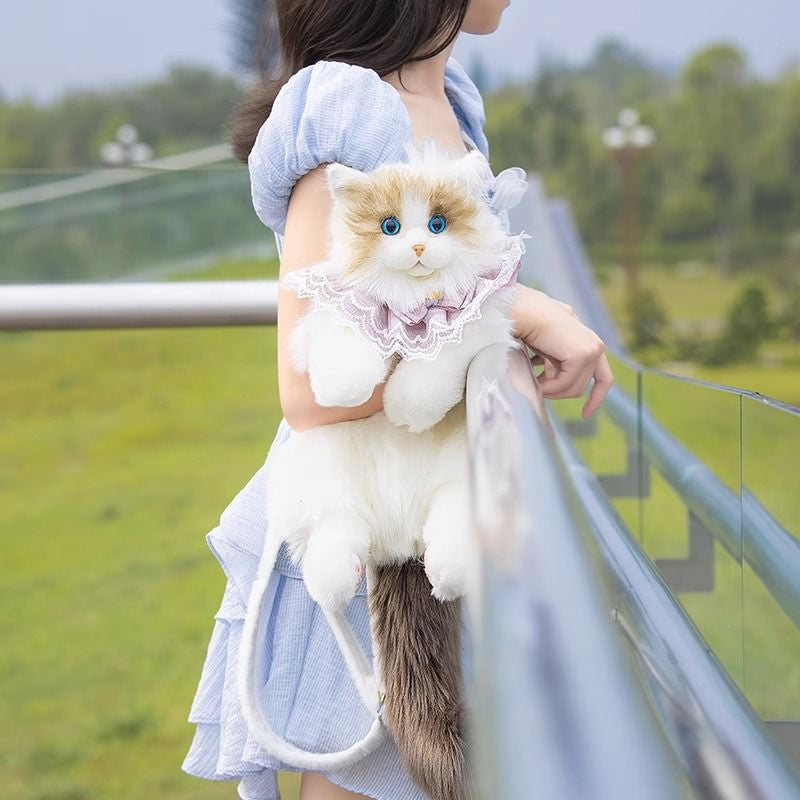 📢📢50% DE RÉDUCTION !!!✨Sac à dos en peluche avec chat mignon