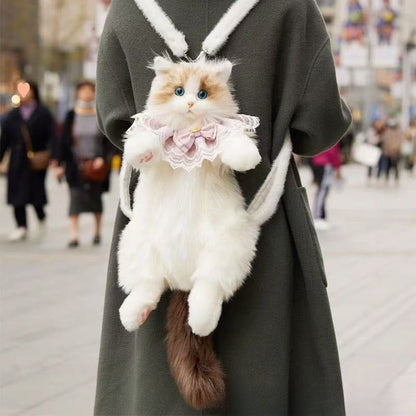 📢📢50% DE RÉDUCTION !!!✨Sac à dos en peluche avec chat mignon