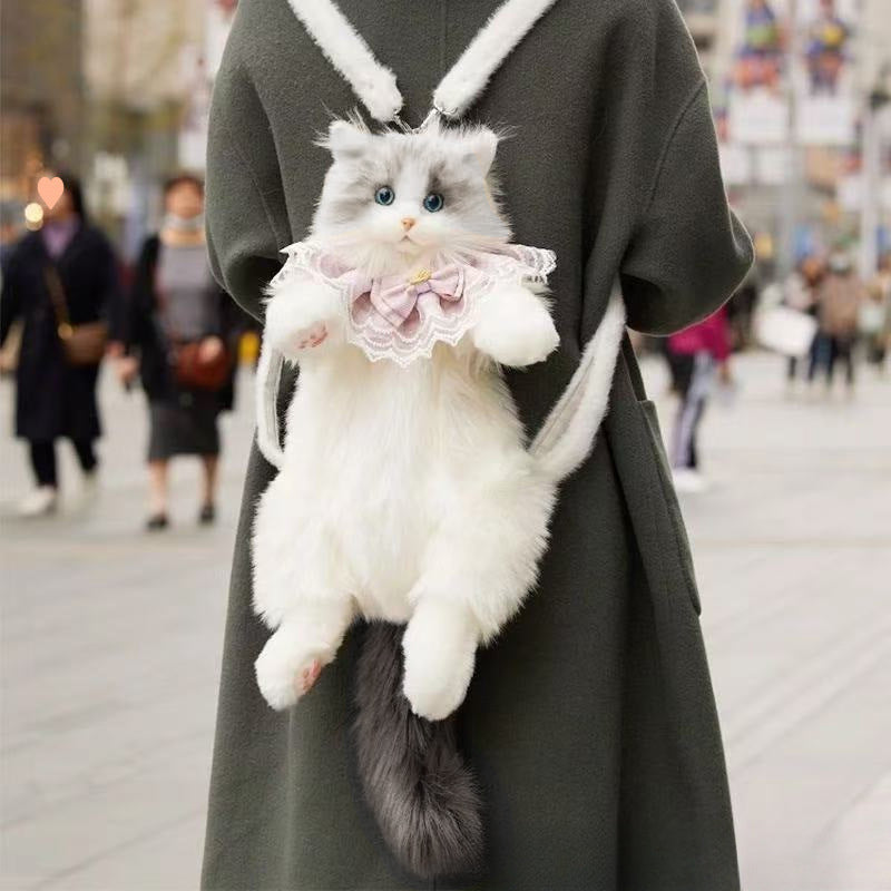 📢📢50% DE RÉDUCTION !!!✨Sac à dos en peluche avec chat mignon