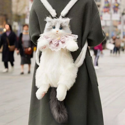 📢📢50% DE RÉDUCTION !!!✨Sac à dos en peluche avec chat mignon