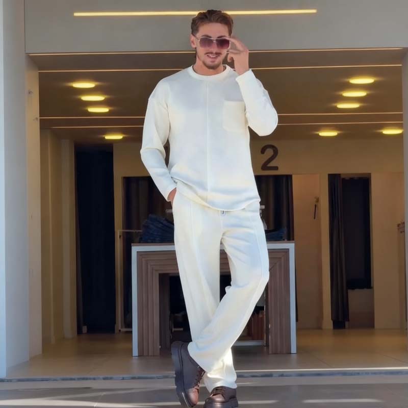 📢📢50% DE RÉDUCTION !!!✨ Ensemble Casual Homme – Doux, Élastique et Prêt pour la Saison !