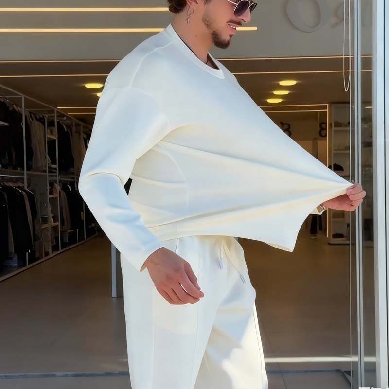 📢📢50% DE RÉDUCTION !!!✨ Ensemble Casual Homme – Doux, Élastique et Prêt pour la Saison !