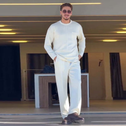 📢📢50% DE RÉDUCTION !!!✨ Ensemble Casual Homme – Doux, Élastique et Prêt pour la Saison !
