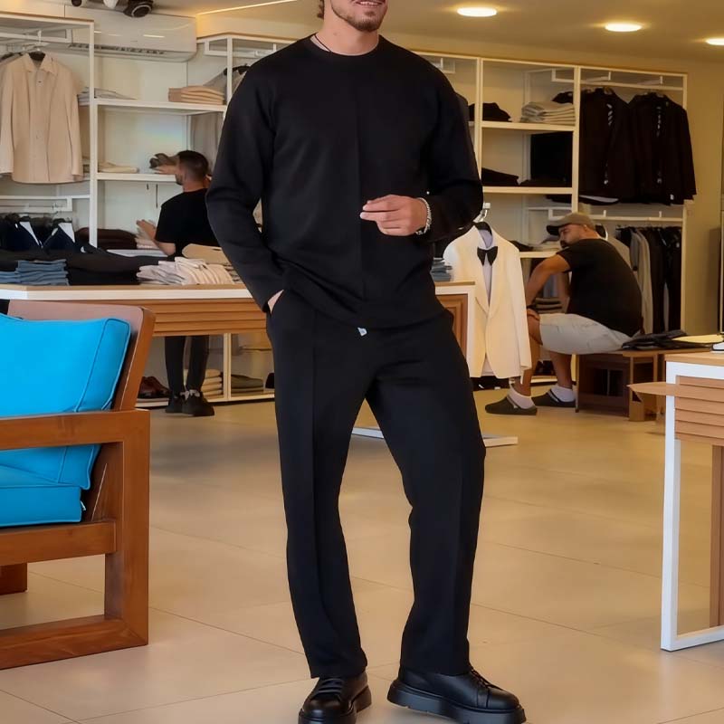 📢📢50% DE RÉDUCTION !!!✨ Ensemble Casual Homme – Doux, Élastique et Prêt pour la Saison !