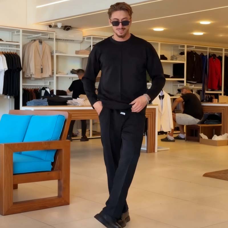 📢📢50% DE RÉDUCTION !!!✨ Ensemble Casual Homme – Doux, Élastique et Prêt pour la Saison !
