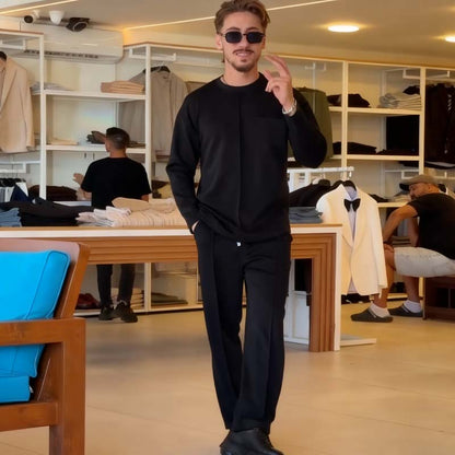📢📢50% DE RÉDUCTION !!!✨ Ensemble Casual Homme – Doux, Élastique et Prêt pour la Saison !