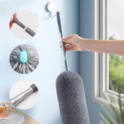 📢📢 50% DE RÉDUCTION ! ✨ Bâtonnet de Nettoyage Rétractable - Adsorption Électrostatique sans Poussière Volante, Idéal pour Plafonds et Espaces Étroits 🧹⚡