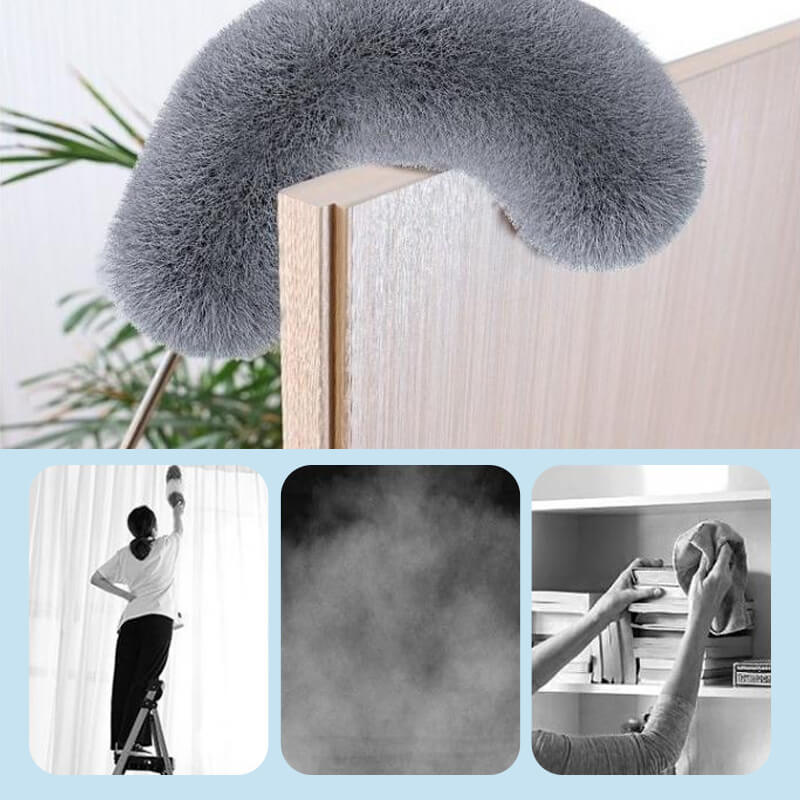 📢📢 50% DE RÉDUCTION ! ✨ Bâtonnet de Nettoyage Rétractable - Adsorption Électrostatique sans Poussière Volante, Idéal pour Plafonds et Espaces Étroits 🧹⚡
