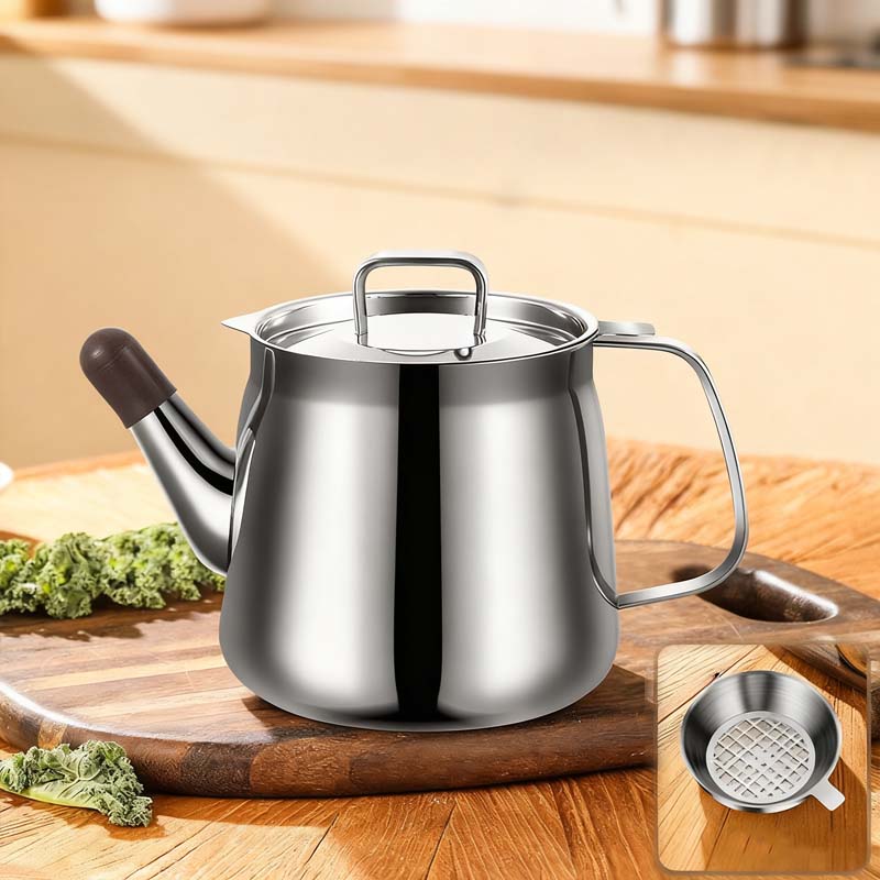 Pot de Filtre à Huile en Acier Inoxydable Durable