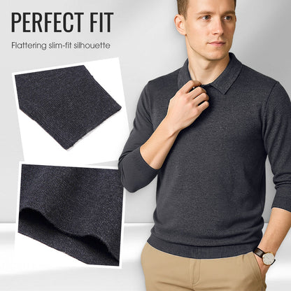 Pull à manches longues doux et confortable pour homme