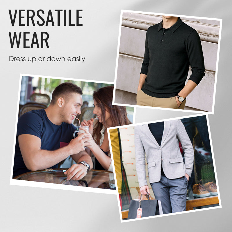 Pull à manches longues doux et confortable pour homme