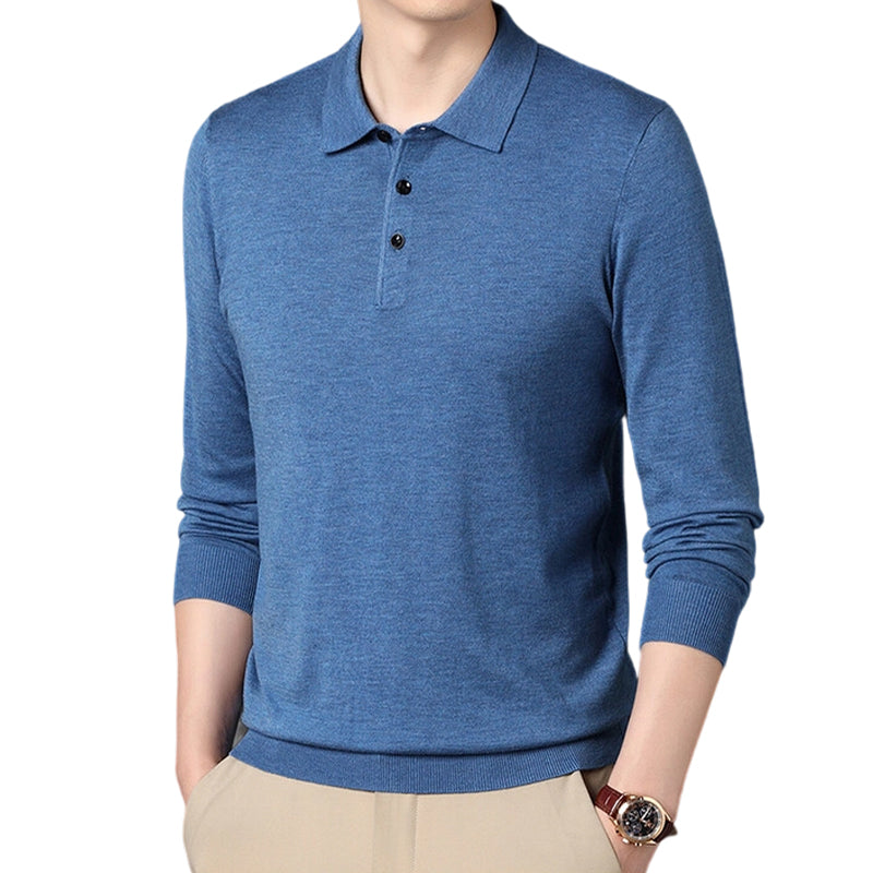 Pull à manches longues doux et confortable pour homme