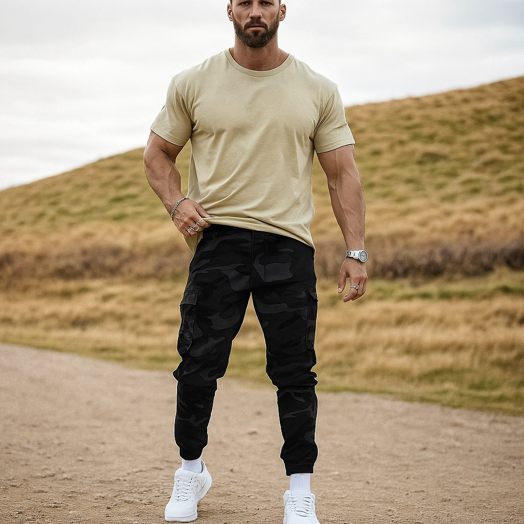 👖Pantalon de travail tactique robuste💪Nylon-coton durable🔧Multi-poches🌲Prêt pour l'extérieur et le travail