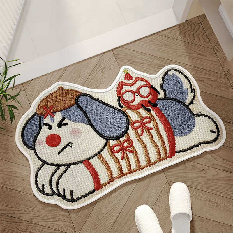 ⏳Limited-time 50% off⏰Absorbent Woven Bath Mat with Non-Slip Bottom🐶🐱
