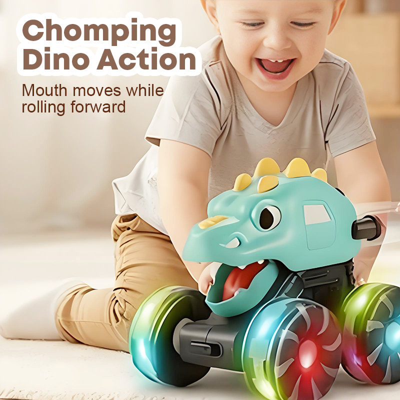 🦖Vente chaude 2025 - 50 % de réduction🚙Voiture jouet dinosaure avec lumières, appuyez et partez🎁
