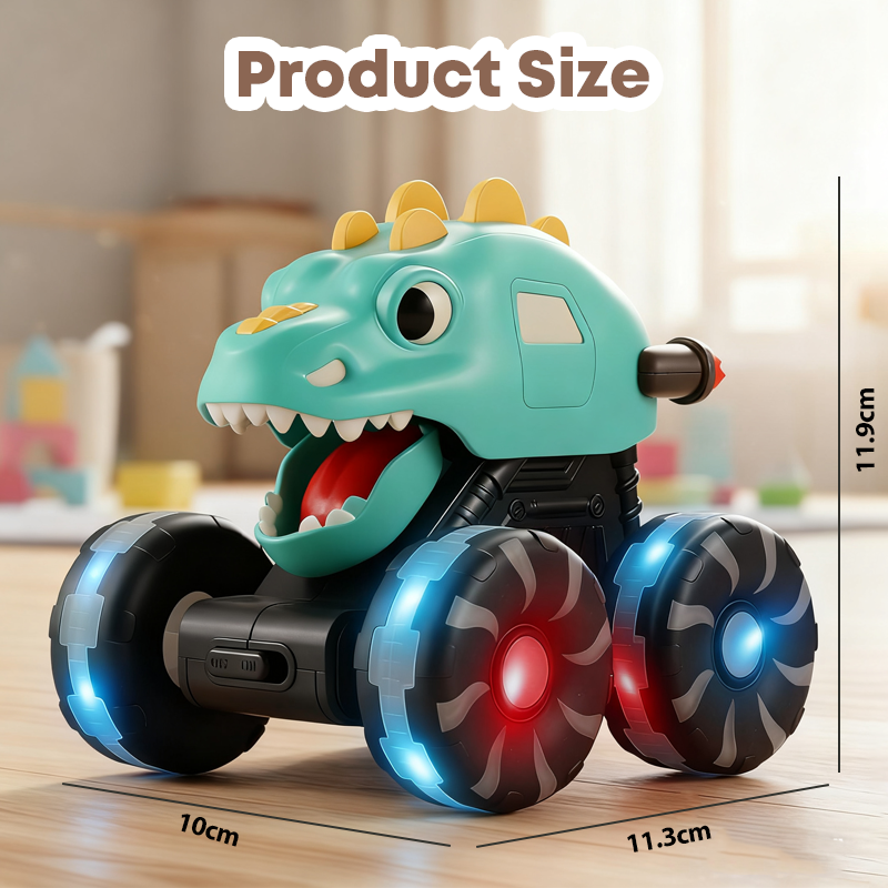 🦖Vente chaude 2025 - 50 % de réduction🚙Voiture jouet dinosaure avec lumières, appuyez et partez🎁
