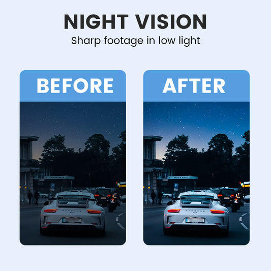 📹 Caméra Embarquée 4K Double Objectif - Vision Nocturne, Surveillance Stationnement 24/7 - Connexion WiFi, Enregistrement Haute Définition