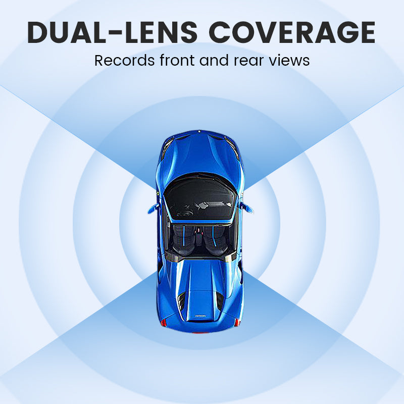 📹 Caméra Embarquée 4K Double Objectif - Vision Nocturne, Surveillance Stationnement 24/7 - Connexion WiFi, Enregistrement Haute Définition