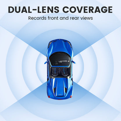📹 Caméra Embarquée 4K Double Objectif - Vision Nocturne, Surveillance Stationnement 24/7 - Connexion WiFi, Enregistrement Haute Définition