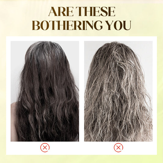 🌿 ACHETEZ 2, OFFERT 1 ! ✨ Colorant Capillaire aux Extraits Végétaux pour Cheveux Blancs - Formule Naturelle aux Botaniques Nourrissants pour une Couleur Éclatante sans Dommage 💆‍♀️💫